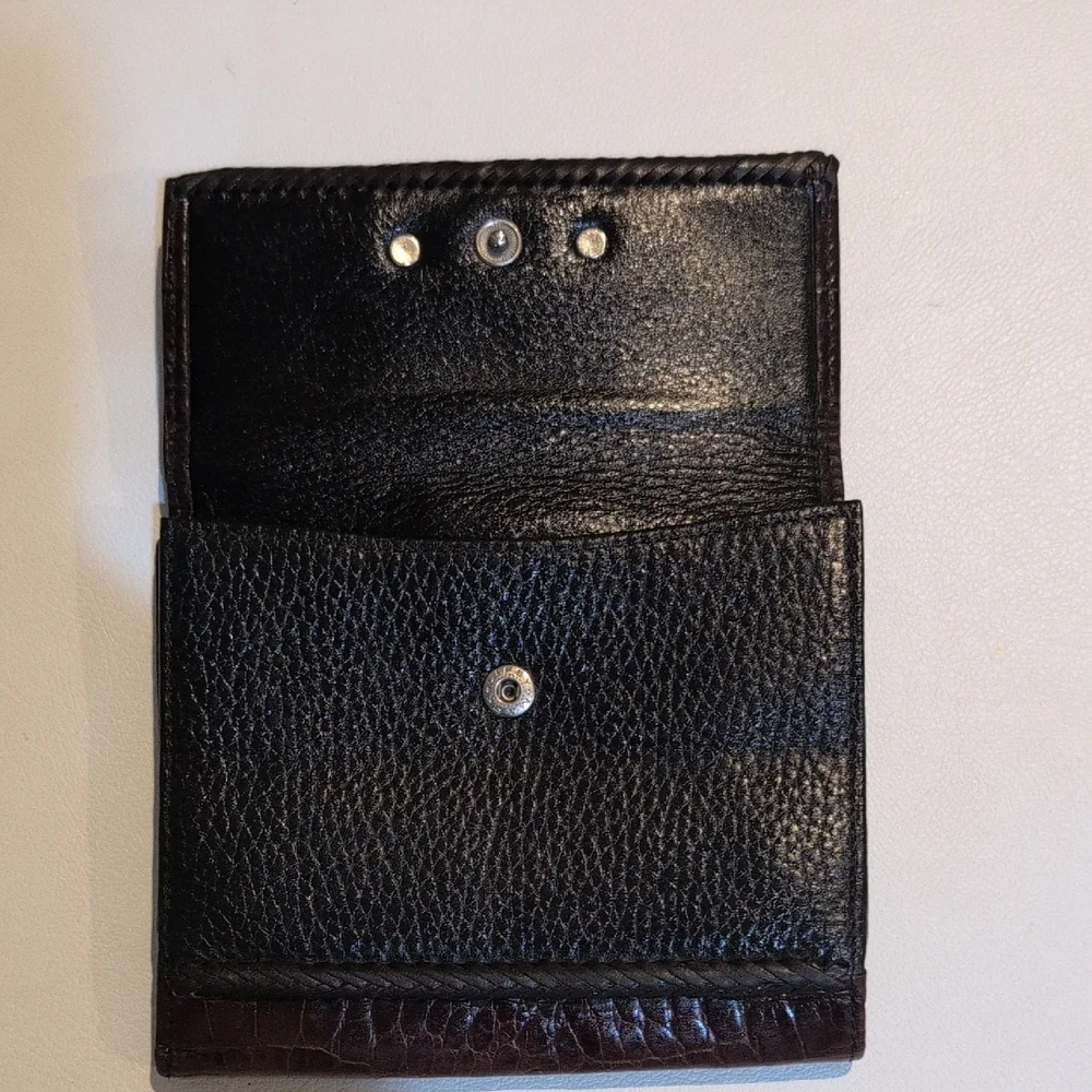 Brighton Black And Brown Leather Wallet